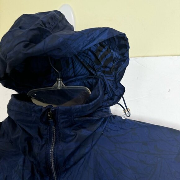 ASICS Floral Lightweight GPX Packable Hood Jacket Run Pocket Full Zip Stretch XS - Picture 5 of 16
